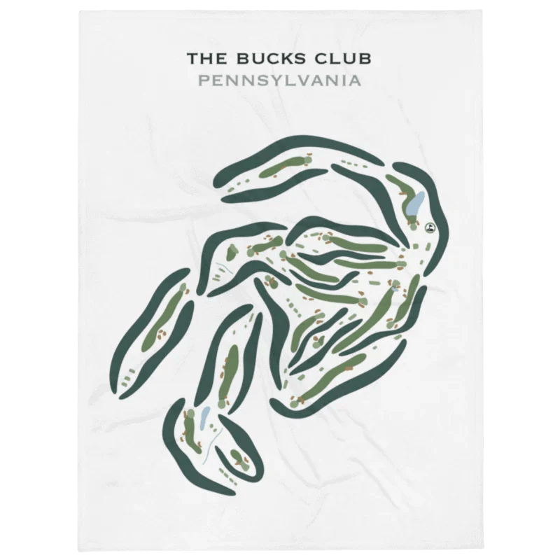 The Bucks Club, Pennsylvania - Printed Golf Courses