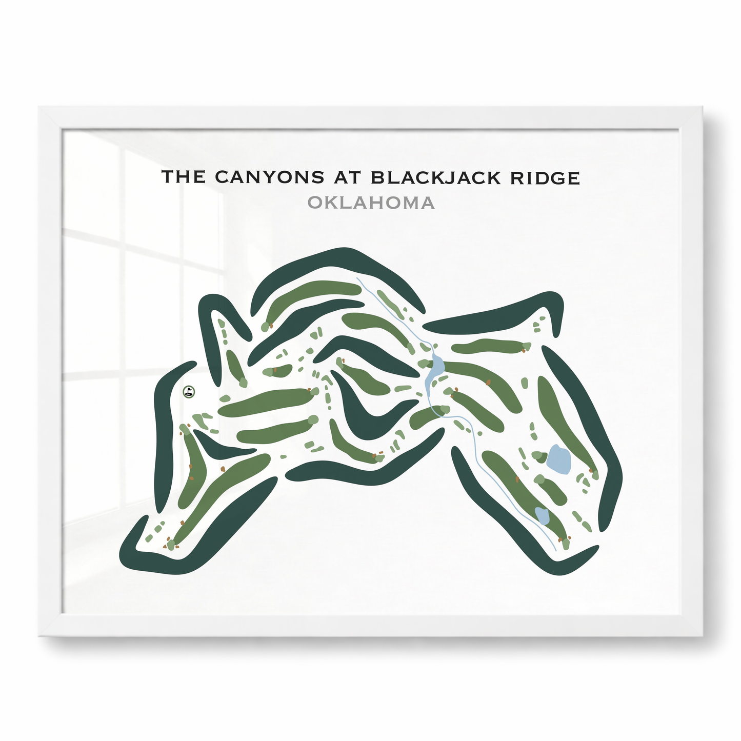 The Canyons at Blackjack Ridge, Oklahoma - Printed Golf Courses