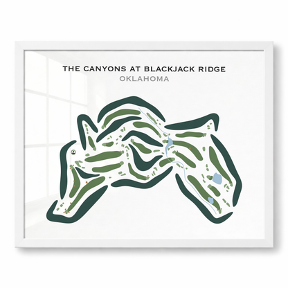 The Canyons at Blackjack Ridge, Oklahoma - Printed Golf Courses
