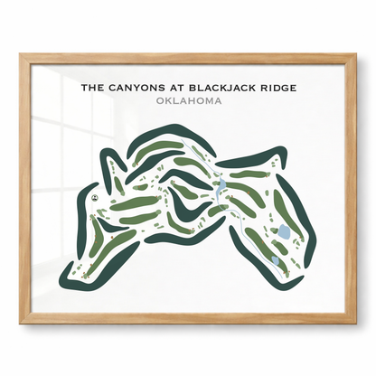 The Canyons at Blackjack Ridge, Oklahoma - Printed Golf Courses
