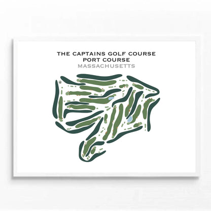 The Captains Golf Course, Port Course, Massachusetts - Printed Golf Course