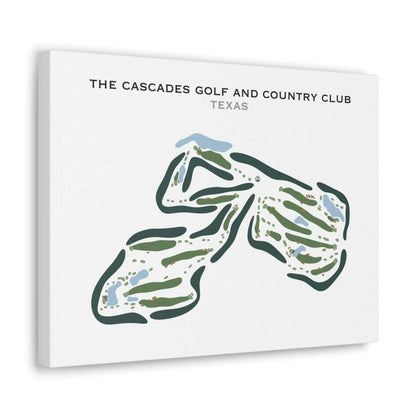 The Cascades Golf & Country Club, Texas - Printed Golf Course