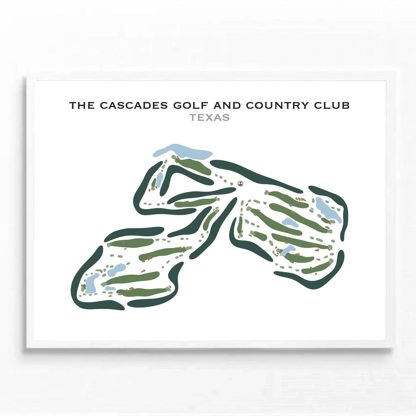 The Cascades Golf & Country Club, Texas - Printed Golf Course