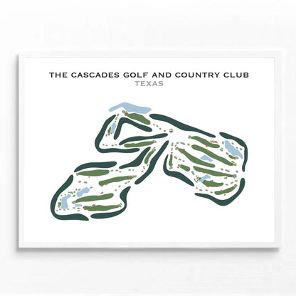 The Cascades Golf & Country Club, Texas - Printed Golf Course