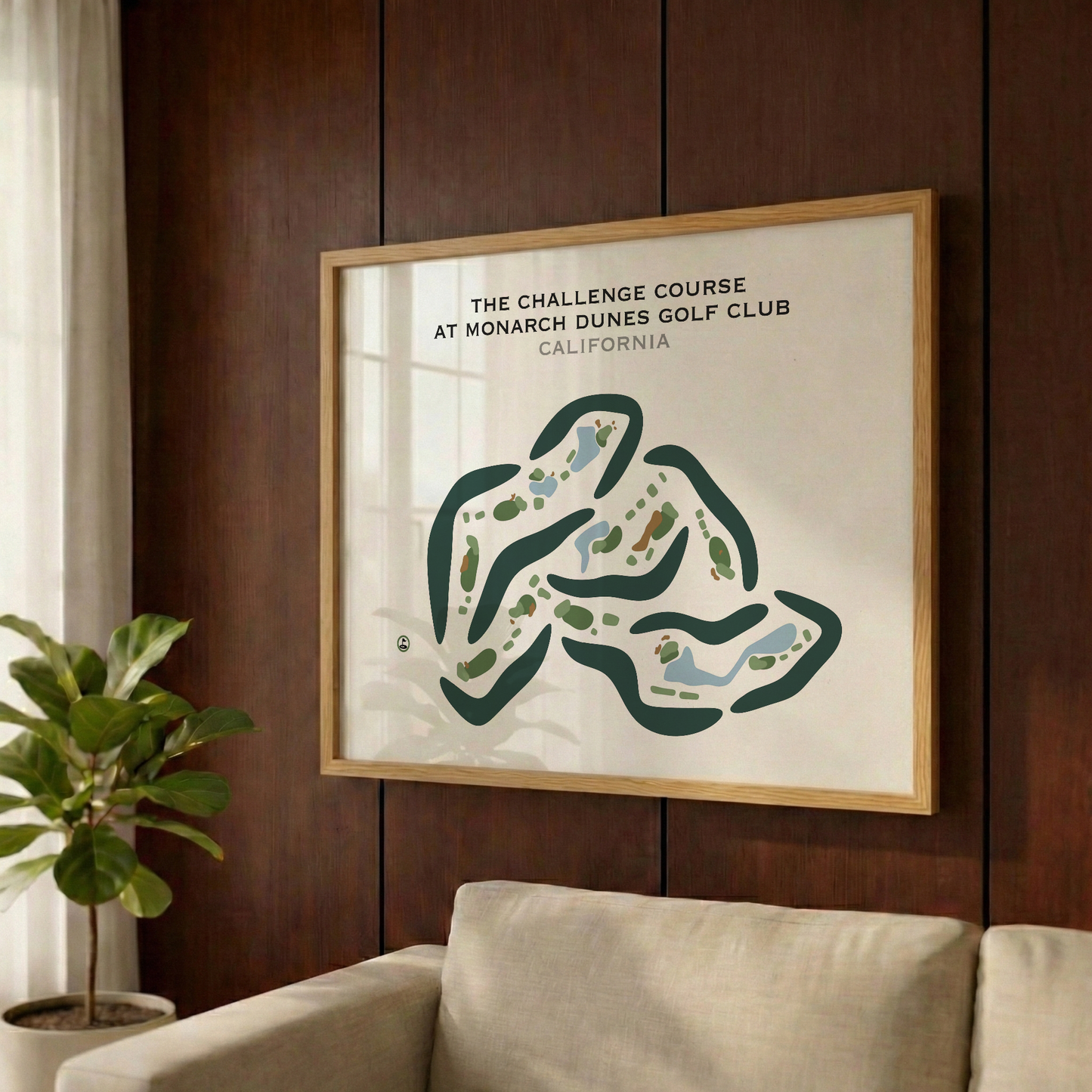 The Challenge Course at Monarch Dunes Golf Club, California - Printed Golf Courses