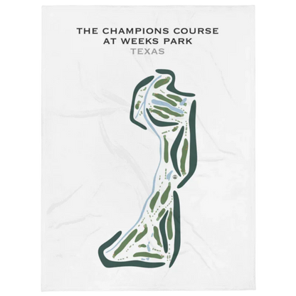 The Champions Course At Weeks Park, Texas - Printed Golf Course