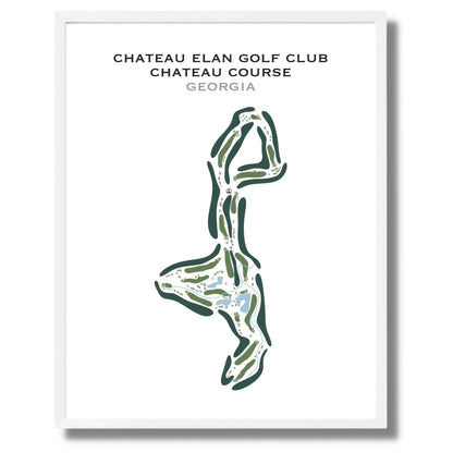 The Chateau Elan Golf Club, Chateau Course, Georgia - Printed Golf Course