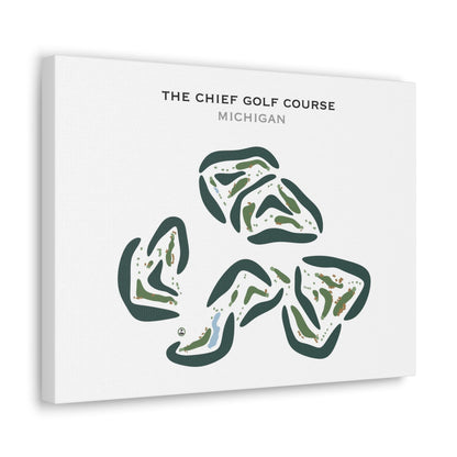 The Chief Golf Course, Michigan - Printed Golf Courses
