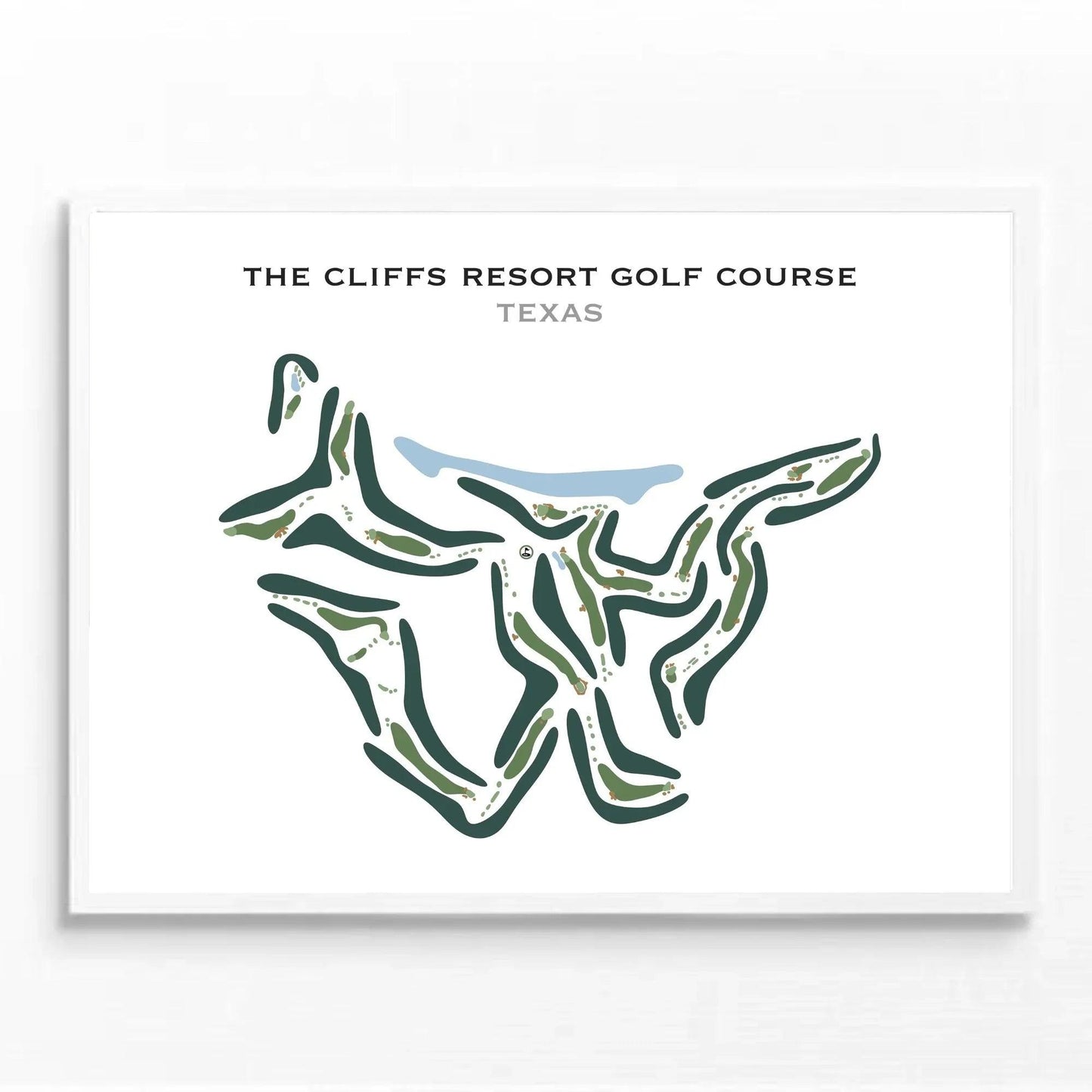 The Cliffs Resort Golf Course, Texas - Printed Golf Course