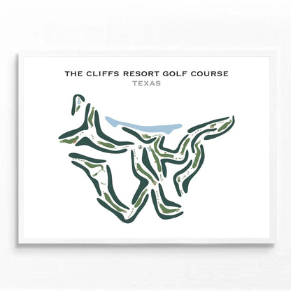 The Cliffs Resort Golf Course, Texas - Printed Golf Course