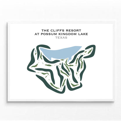 The Cliffs Resort on Possum Kingdom Lake, Texas - Printed Golf Courses