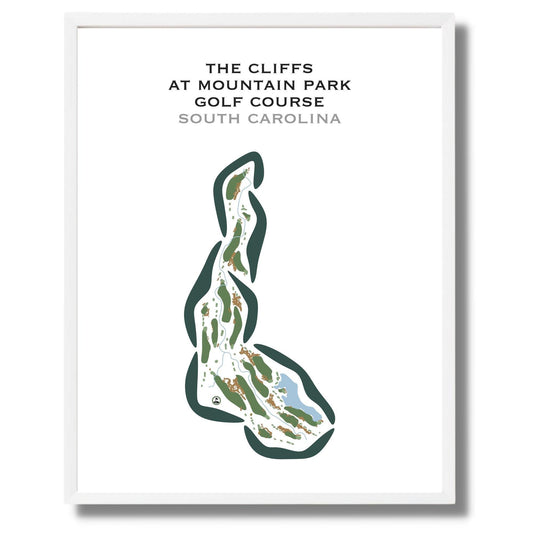 The Cliffs at Mountain Park - Golf Course, South Carolina - Printed Golf Courses