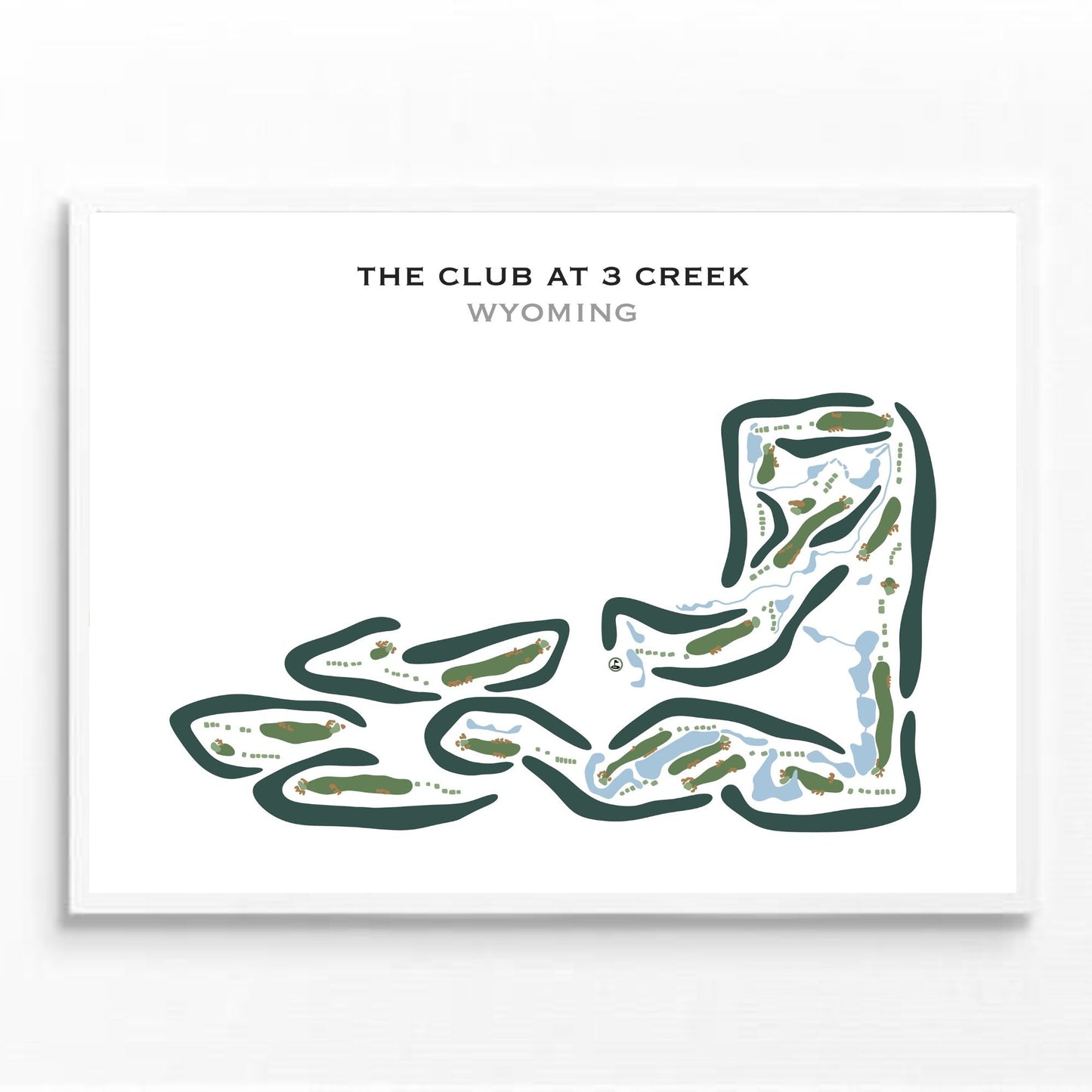 The Club at 3 Creek, Wyoming - Printed Golf Courses