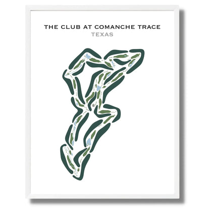 The Club At Comanche Trace, Texas - Printed Golf Course