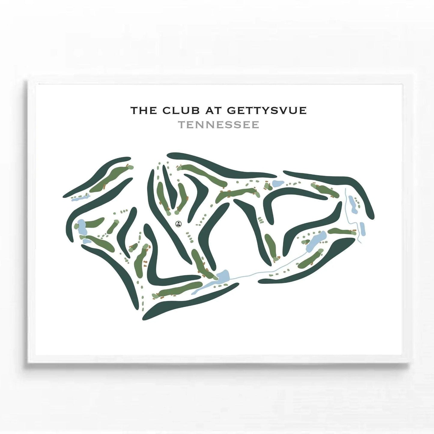 The Club at Gettysvue, Tennessee - Printed Golf Course
