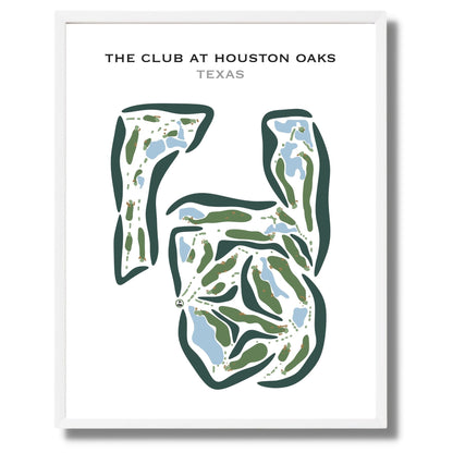 The Club at Houston Oaks, Texas - Printed Golf Courses
