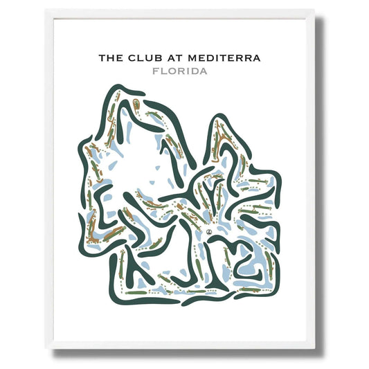 The Club at Mediterra, Florida - Printed Golf Courses