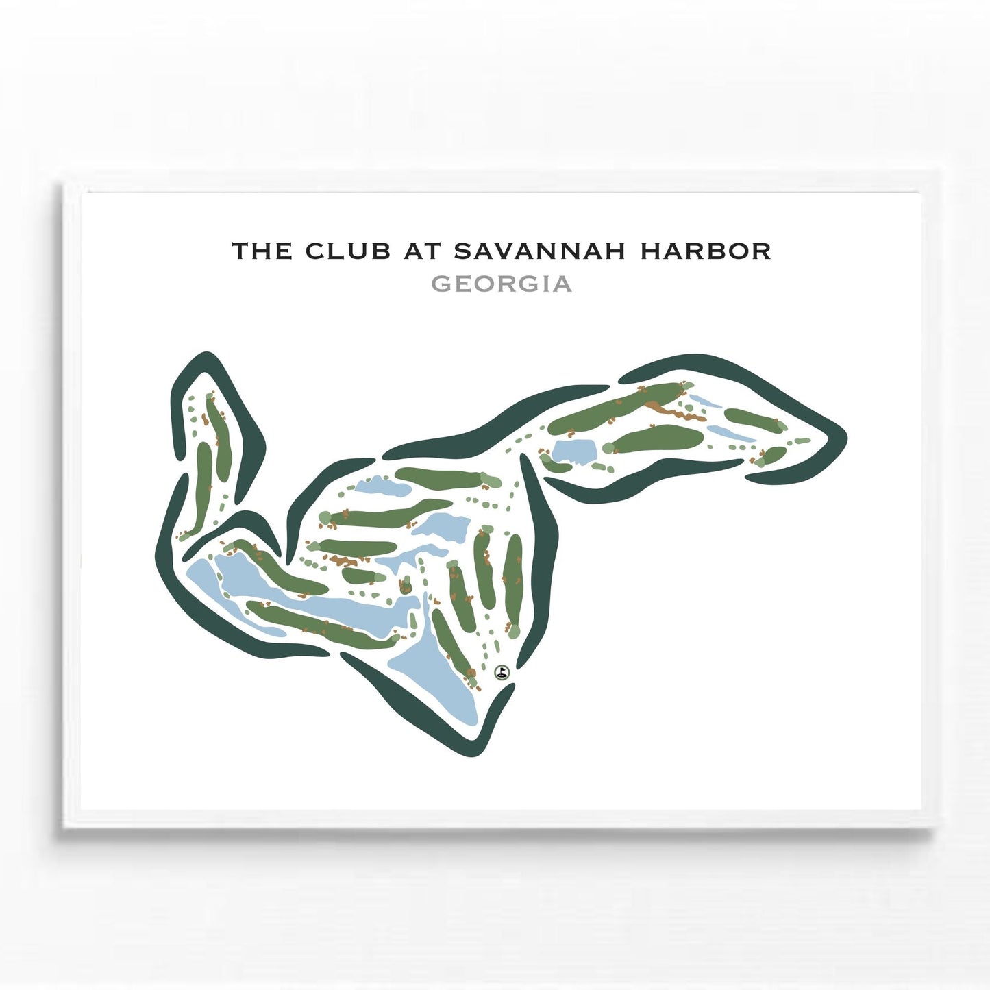 The Club at Savannah Harbor, Georgia - Printed Golf Courses