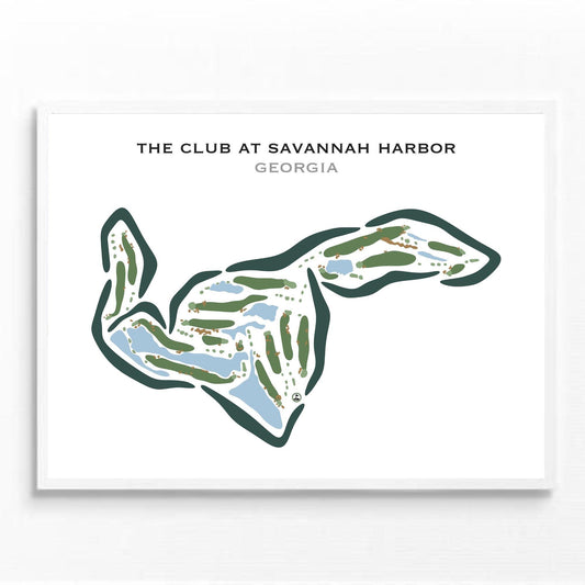 The Club at Savannah Harbor, Georgia - Printed Golf Courses