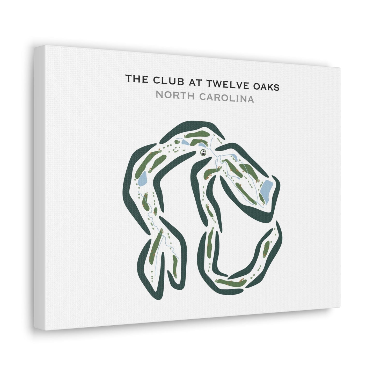 The Club at Twelve Oaks, North Carolina - Printed Golf Courses