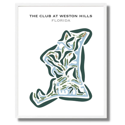 The Club at Weston Hills, Florida - Printed Golf Course