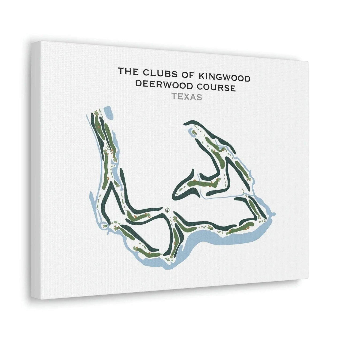 The Clubs of Kingwood - Deerwood Course, Texas - Printed Golf Courses