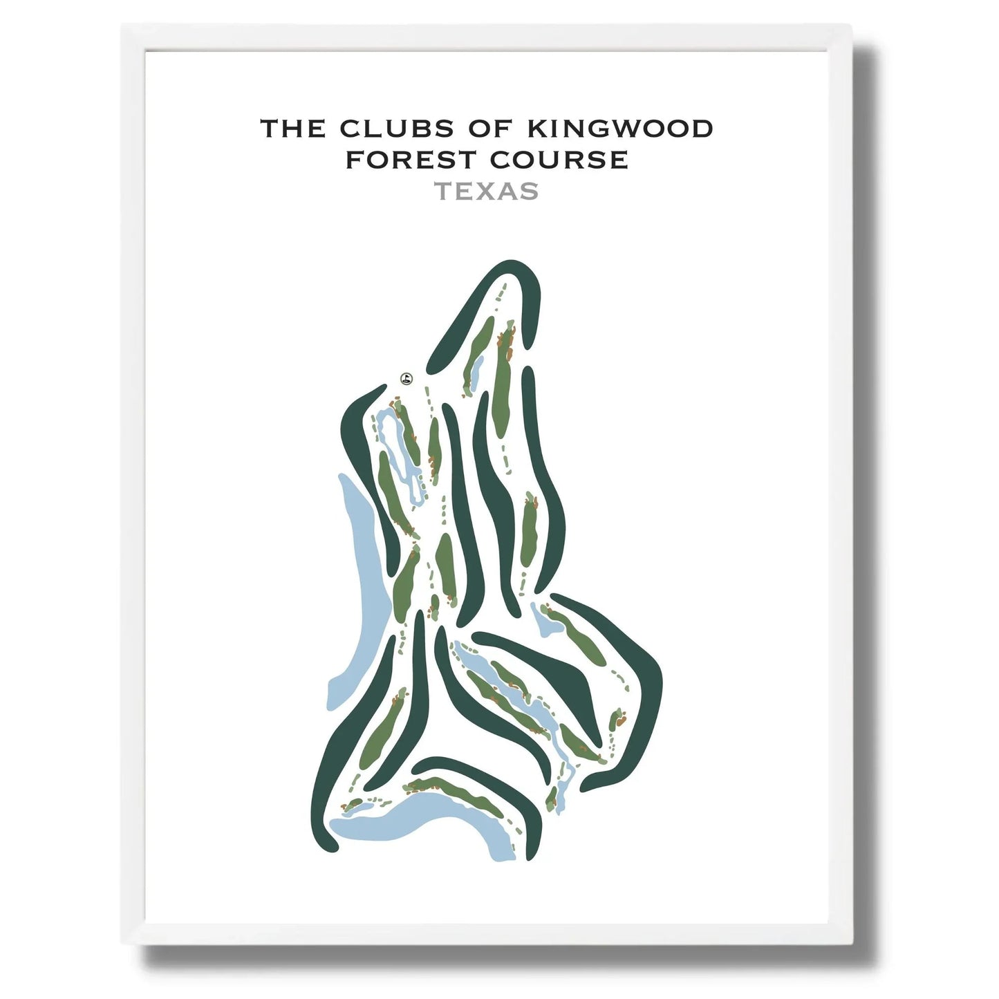 The Clubs of Kingwood - Forest Course, Texas - Printed Golf Courses