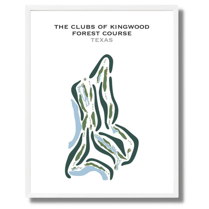 The Clubs of Kingwood - Forest Course, Texas - Printed Golf Courses