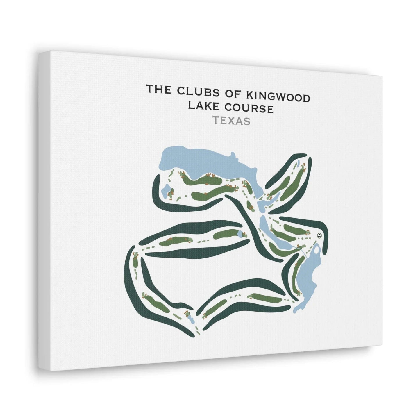 The Clubs of Kingwood - Lake Course, Texas - Printed Golf Courses