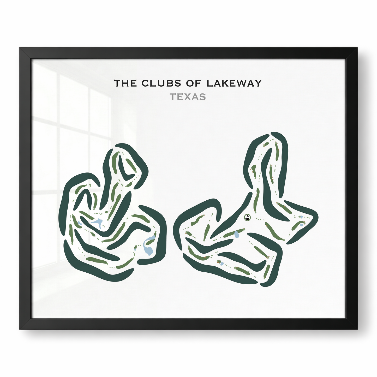 The Clubs of Lakeway, Texas - Printed Golf Courses