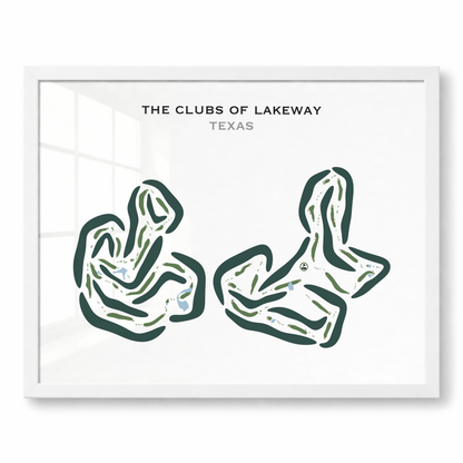 The Clubs of Lakeway, Texas - Printed Golf Courses
