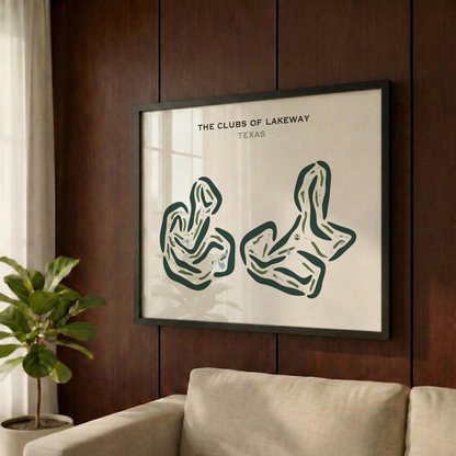 The Clubs of Lakeway, Texas - Printed Golf Courses