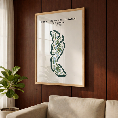 The Clubs of Prestonwood - The Creek, Texas - Printed Golf Courses