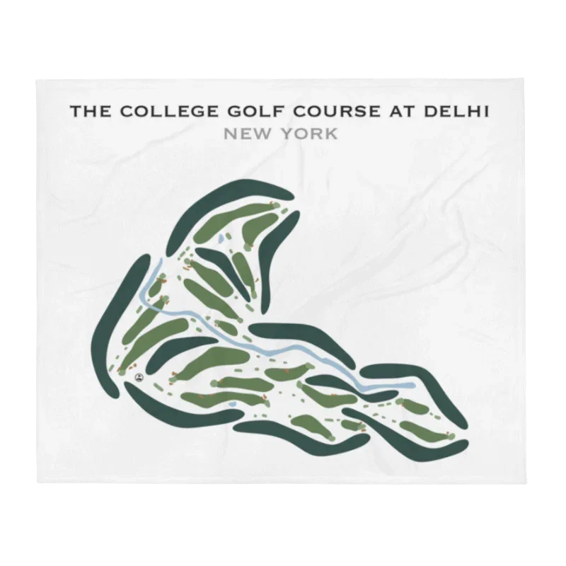 The College Golf Course at Delhi, New York - Printed Golf Courses