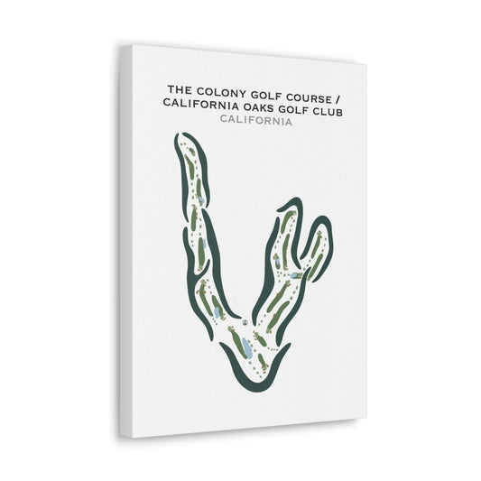The Colony Golf Course / California Oaks Golf Club, California - Printed Golf Courses