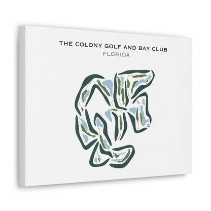 The Colony Golf & Bay Club, Florida - Printed Golf Courses