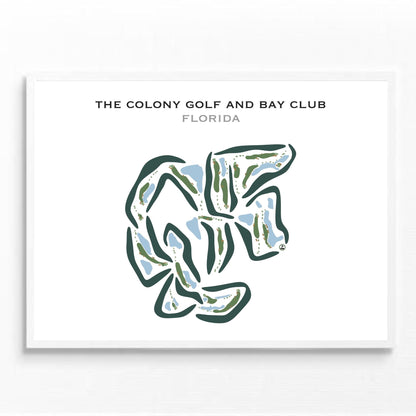 The Colony Golf & Bay Club, Florida - Printed Golf Courses