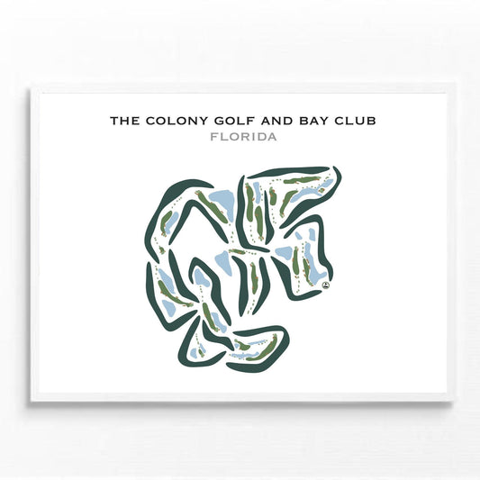 The Colony Golf & Bay Club, Florida - Printed Golf Courses