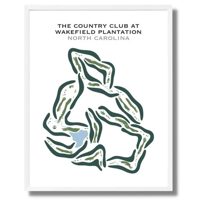 The Country Club at Wakefield Plantation, North Carolina - Printed Golf Courses