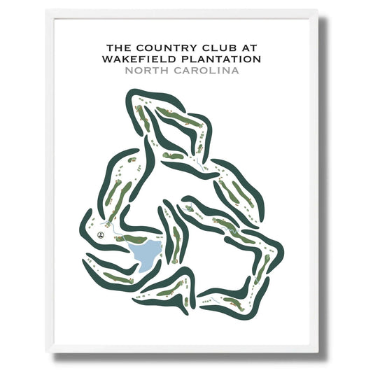 The Country Club at Wakefield Plantation, North Carolina - Printed Golf Courses
