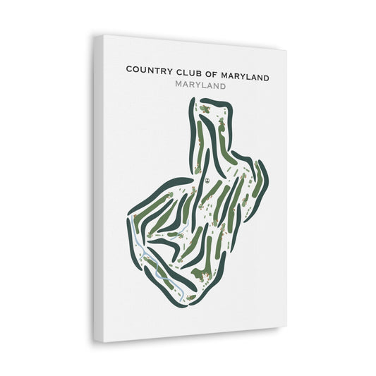 Country Club of Maryland, Maryland - Printed Golf Courses