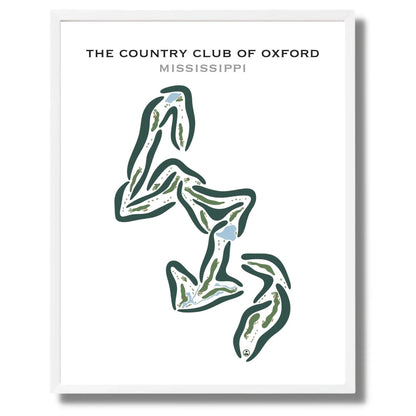 The Country Club of Oxford, Mississippi - Printed Golf Courses
