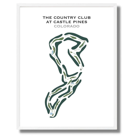 The Country Club At Castle Pines, Colorado - Printed Golf Course