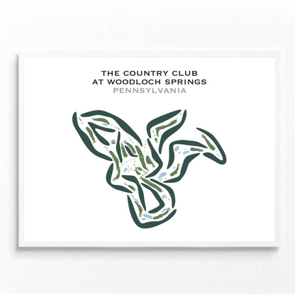 The Country Club at Woodloch Springs, Pennsylvania - Printed Golf Courses