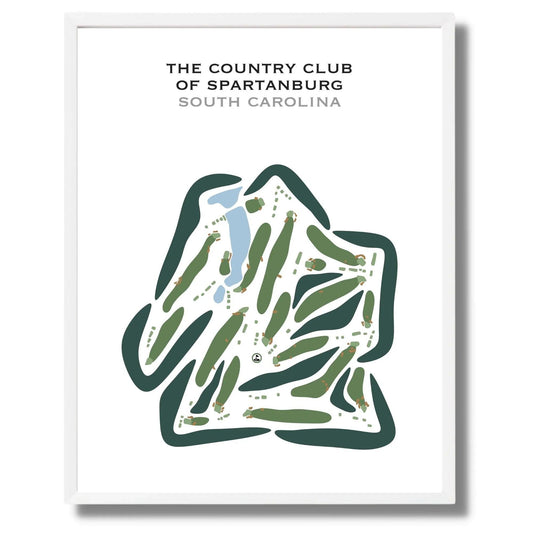 The Country Club of Spartanburg, South Carolina - Printed Golf Courses