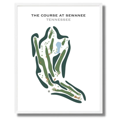 The Course at Sewanee, Tennessee - Printed Golf Course
