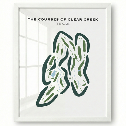 The Courses of Clear Creek, Texas - Printed Golf Courses