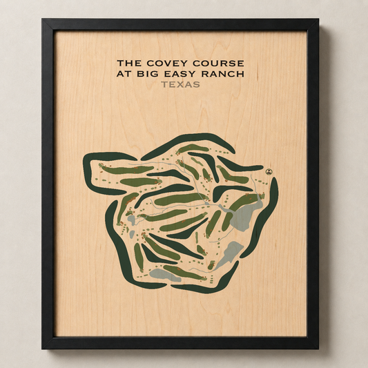 The Covey Course at Big Easy Ranch, Texas - Printed Golf Courses