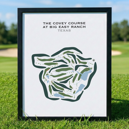 The Covey Course at Big Easy Ranch, Texas - Printed Golf Courses