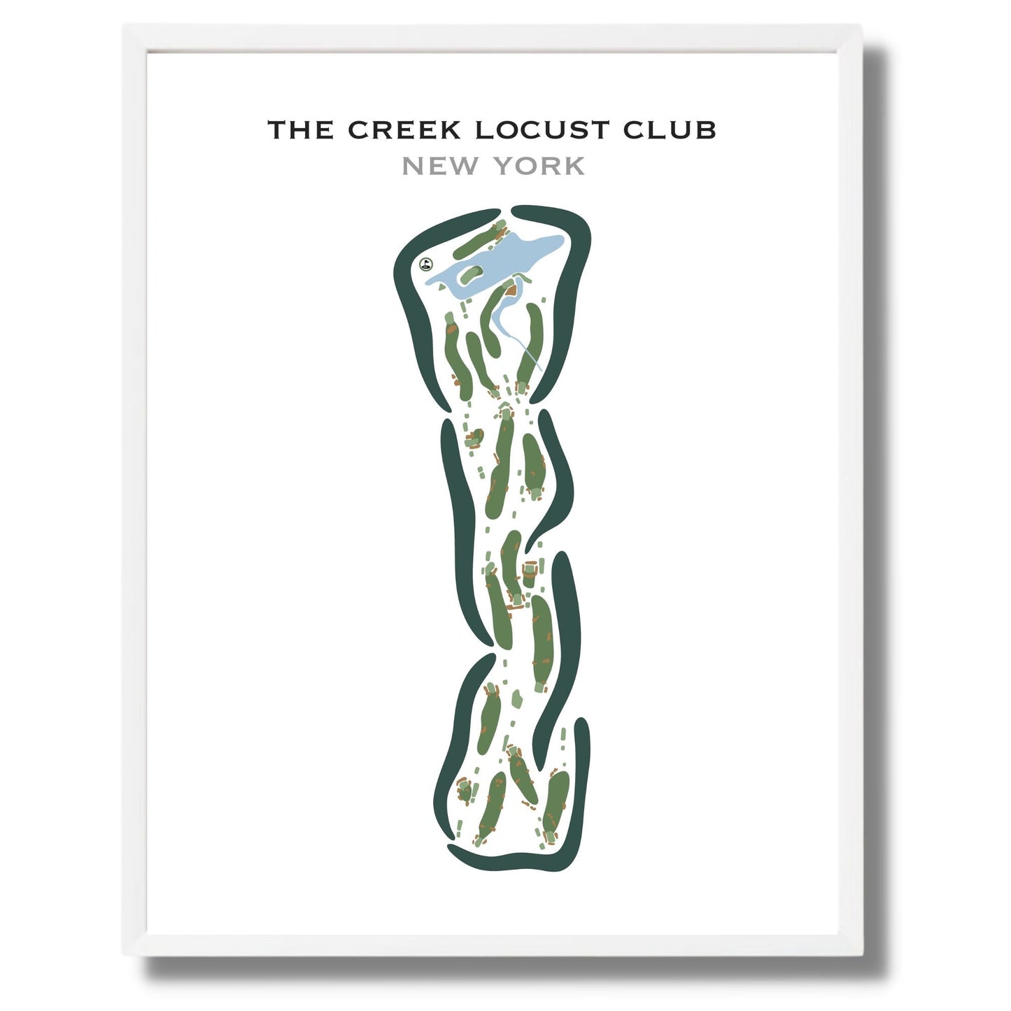 The Creek Locust Club, New York - Printed Golf Courses